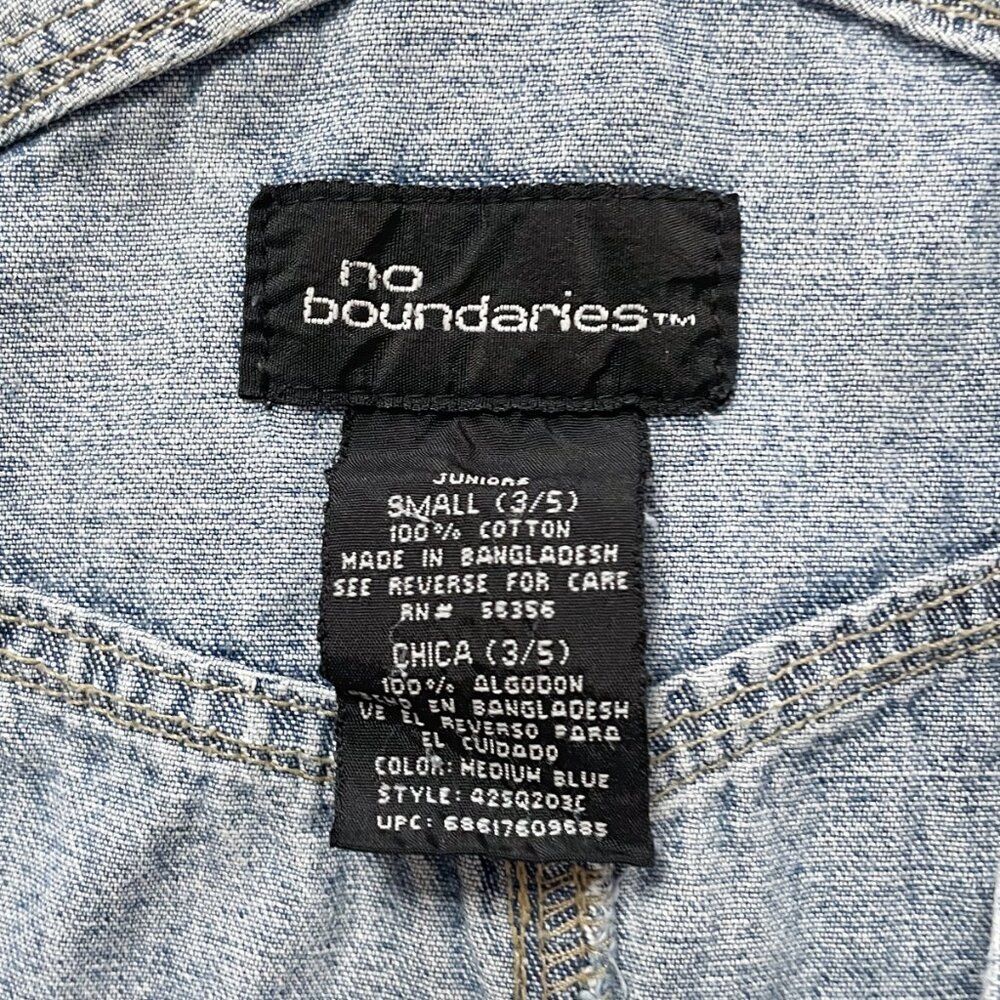 Y2k No Boundaries Jean Overalls Size Small - image 4